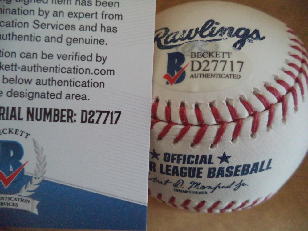 DYLAN BUNDY BALTIMORE ORIOLES SIGNED AUTOGRAPHED ML BASEBALL BECKETT D27717