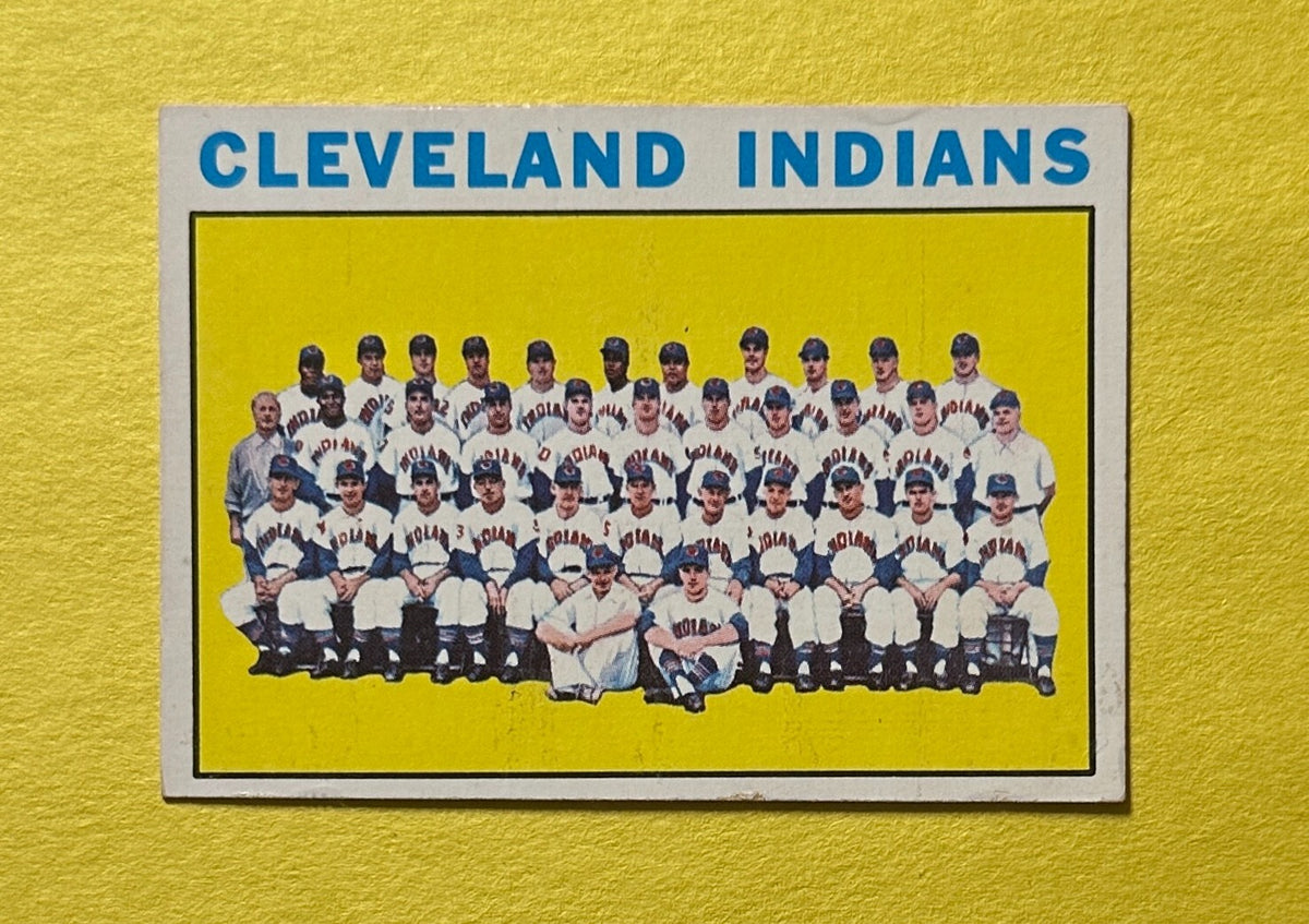 1964 TOPPS CLEVELAND BASEBALL TEAM CARD #172