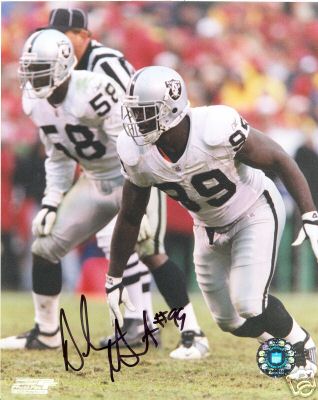 DELAWRENCE GRANT OAKLAND RAIDERS SIGNED 8X10