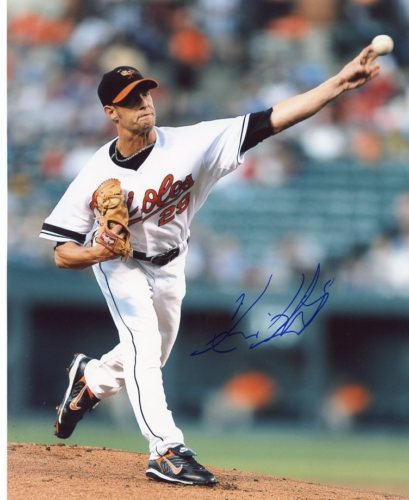 CHRIS WATERS BALTIMORE ORIOLES SIGNED 8X10 PHOTO W/COA