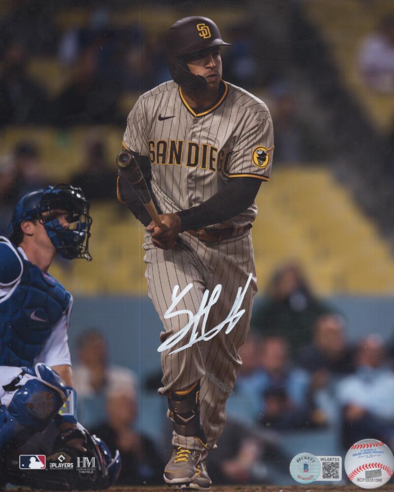 TRENT GRISHAM PADRES SIGNED AUTOGRAPHED 8X10 PHOTO BECKETT WL68733