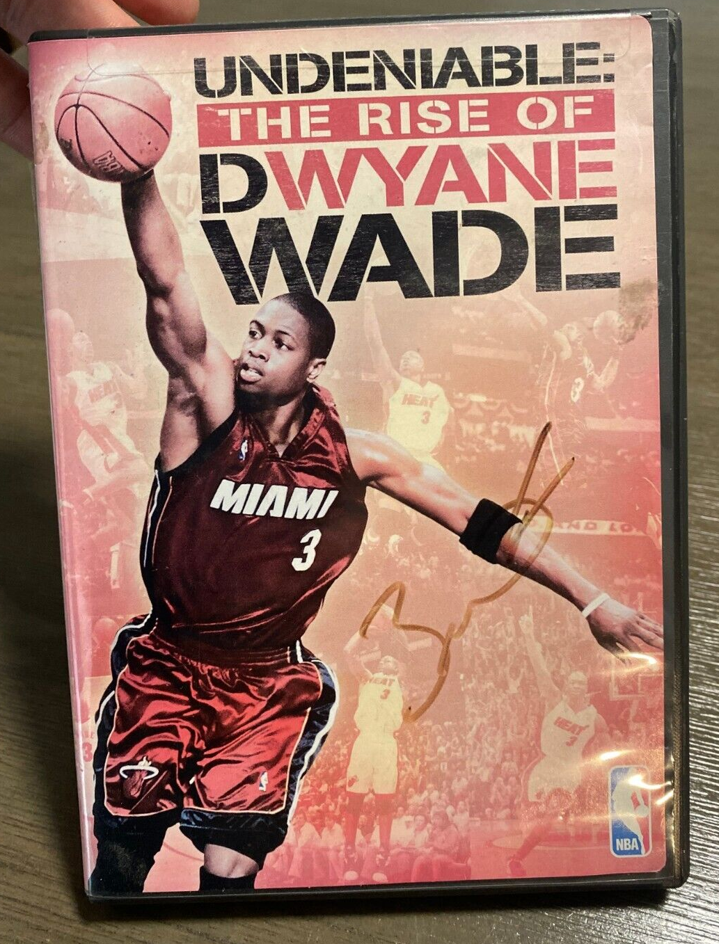 DWAYNE WADE MIAMI HEAT SIGNED AUTOGRAPHED THE RISE OF D.WADE DVD W/COA RARE