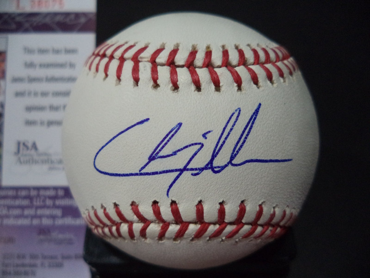 CHRIS TILLMAN BALTIMORE ORIOLES SIGNED AUTOGRAPH ROMLB BASEBALL JSA COA #L38075