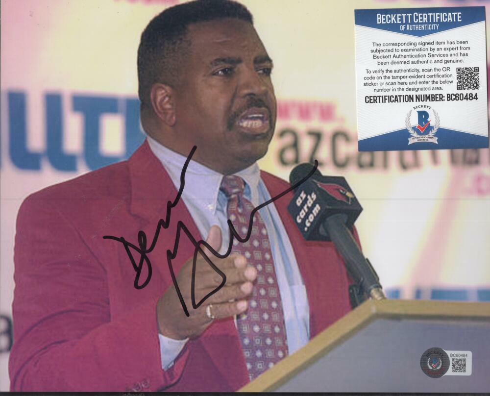 DENNY GREEN ARIZONA CARDINALS SIGNED 8X10 PHOTO BECKETT BC60484