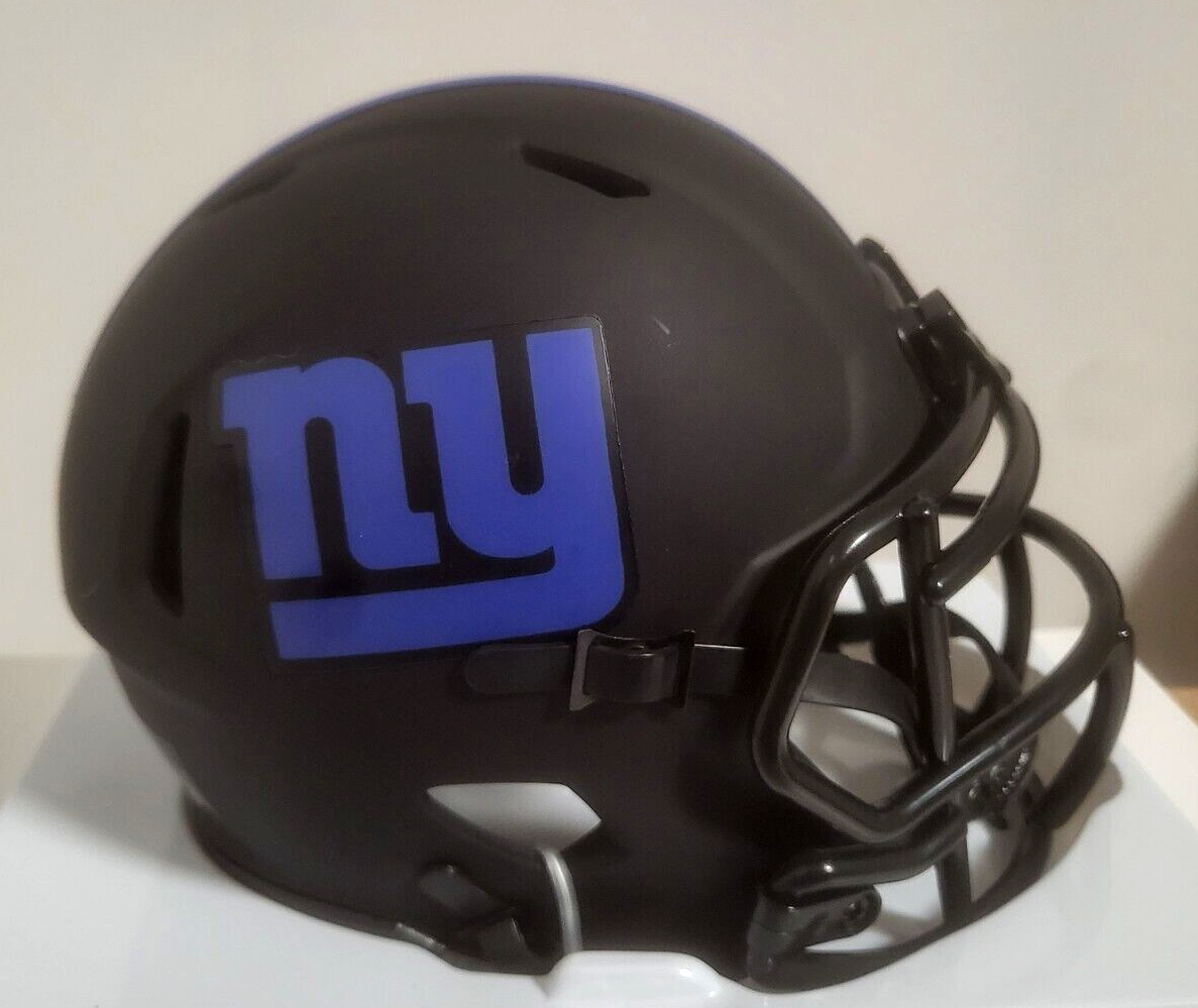 NFL NEW YORK GIANTS TEAM LOGO UNSIGNED ECLIPSE RIDDELL MINI HELMET