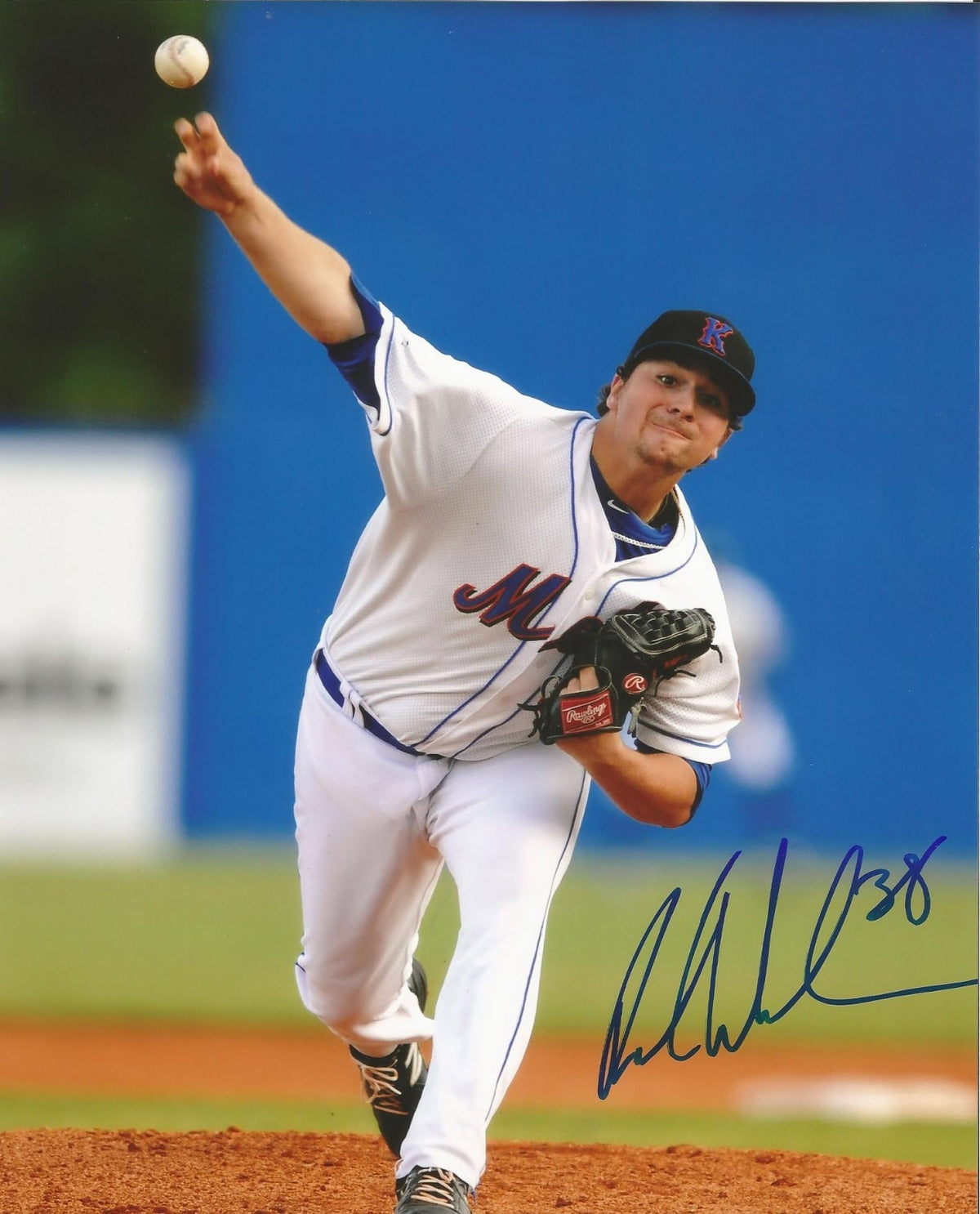 ROB WHALEN NY NEW YORK METS AUTOGRAPHED SIGNED 8X10 PHOTO W/COA