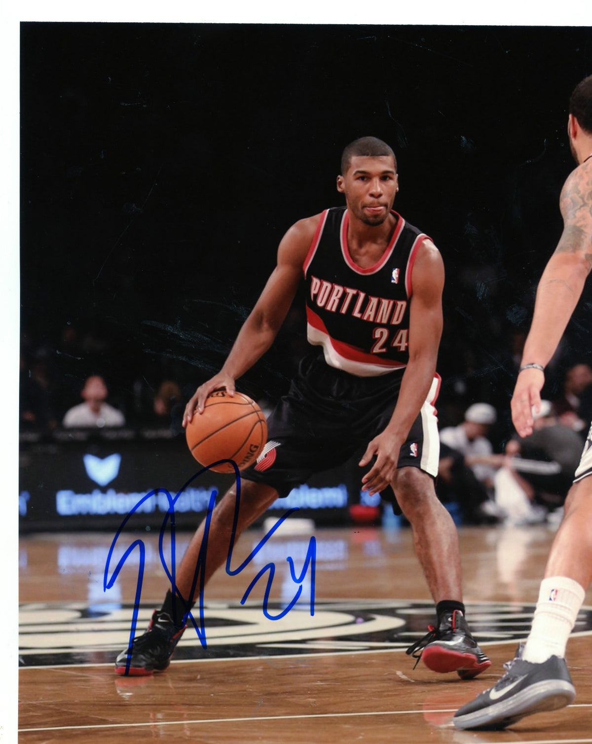 RONNIE PRICE PORTLAND TRAIL BLAZERS SIGNED AUTOGRAPHED 8X10 PHOTO