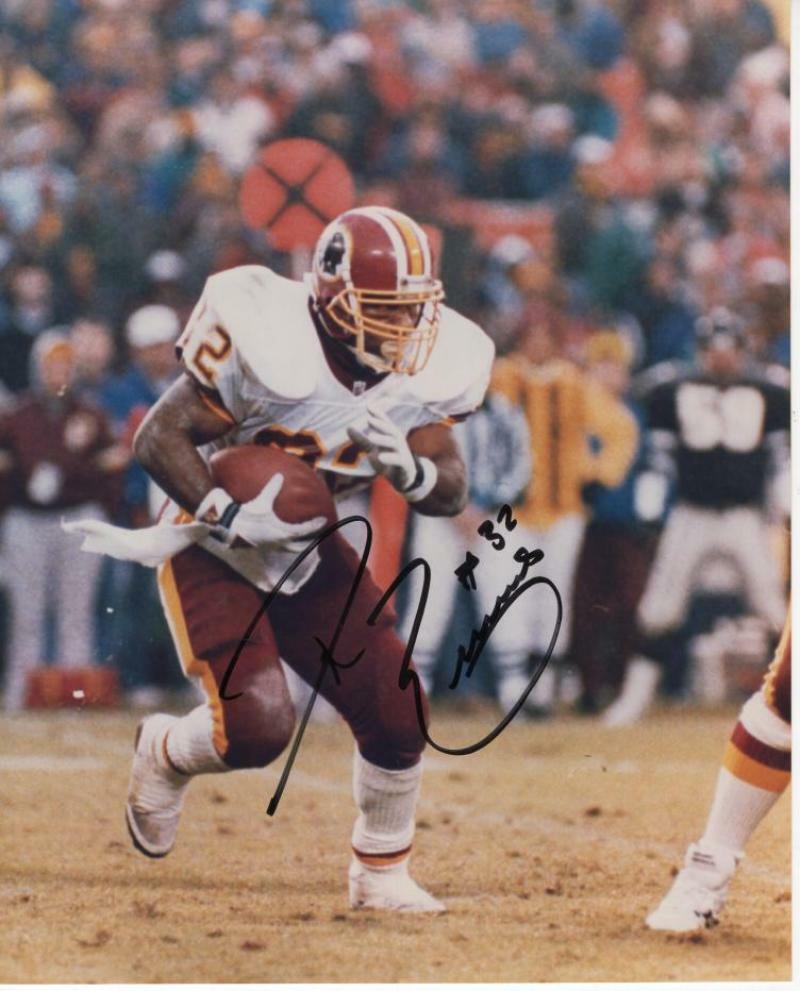 RICKY ERVINS WASHINGTON REDSKINS SIGNED AUTOGRAPHED 8X10 W/ COA