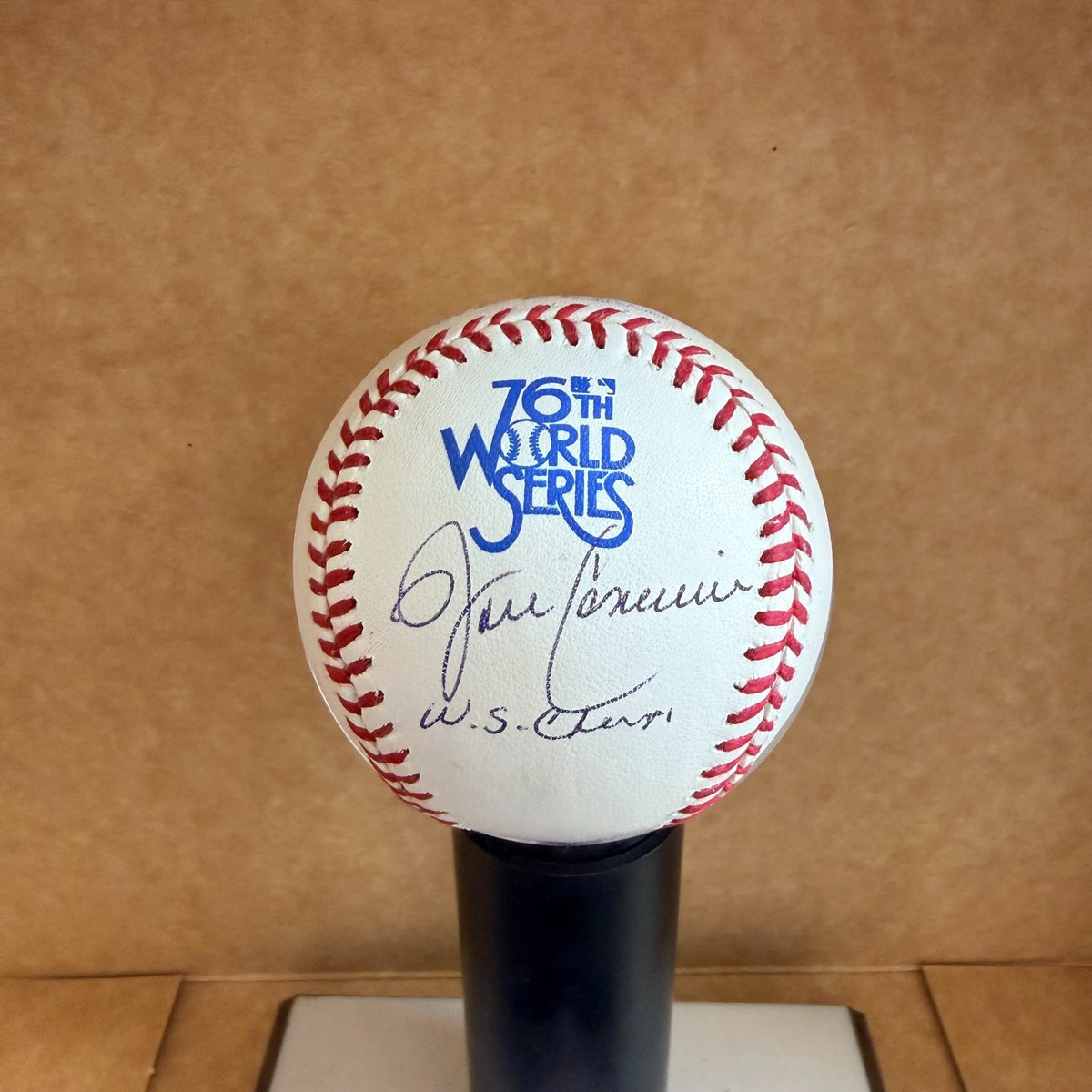JOHN CANDELARIA PIRATES WS CHAMPS SIGNED AUTO M.L. BASEBALL BECKETT AUTH
