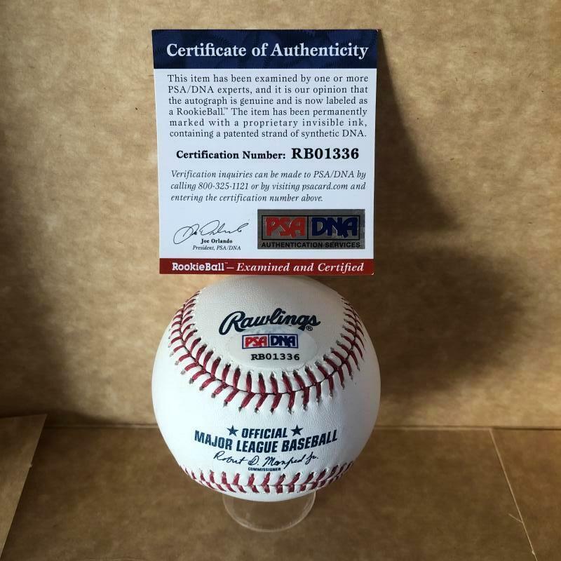 CORNELIUS RANDOLPH PHILADELPHIA PHILLIES SIGNED AUTO M.L BASEBALL PSA/DNA RB0133