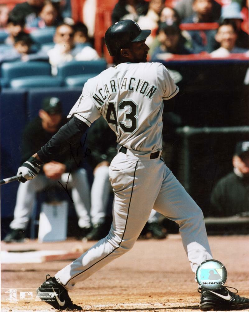 JUAN ENCARNACION FLORIDA MARLINS SIGNED AUTOGRAPHED 8X10 PHOTO W/ COA