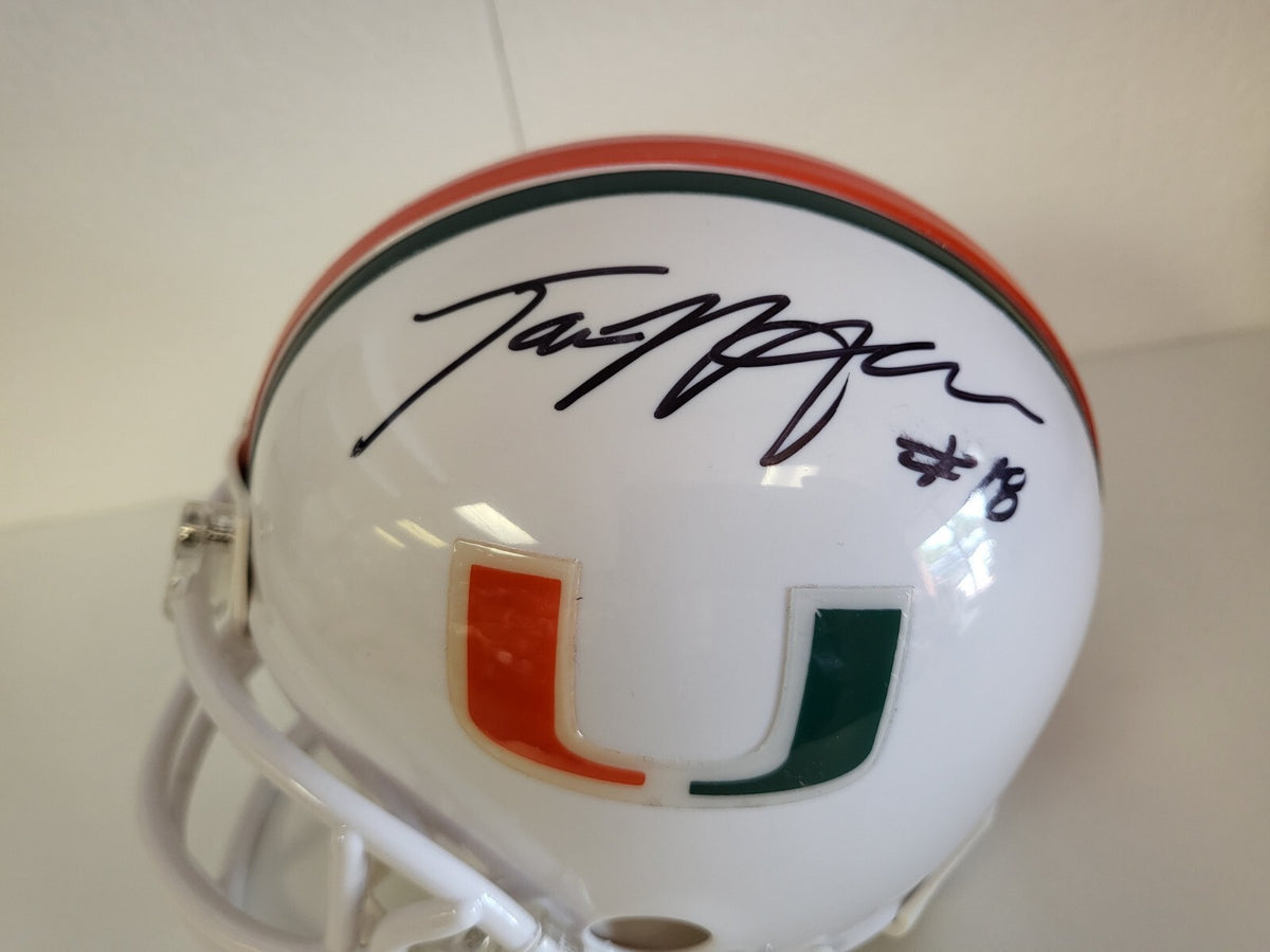 BRAD KAAYA MIAMI HURRICANES UM SIGNED AUTOGRAPHED MINI HELMET W/COA
