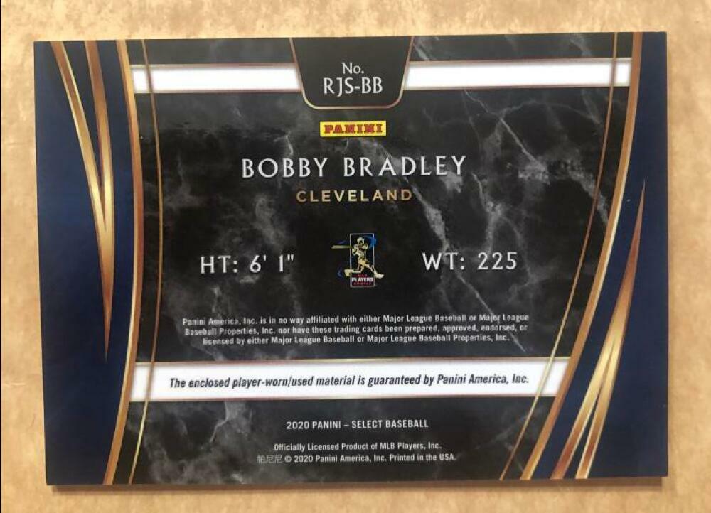 2020 SELECT BASEBALL PREMIER PHENOMENON SILVER PRIZM BOBBY BRADLEY INDIANS JUMBO