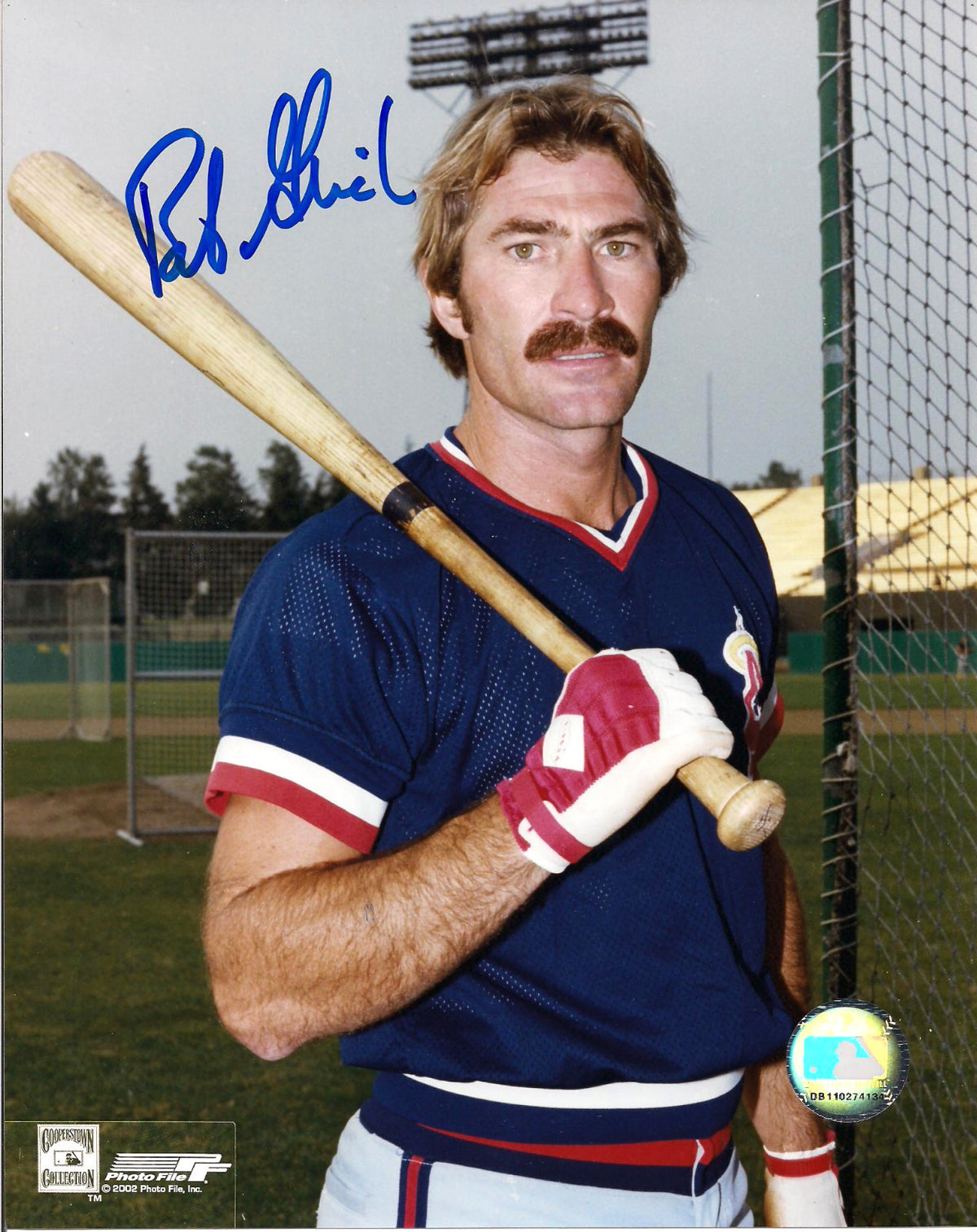 BOBBY GRICH CALIFORNIA ANGELS AUTOGRAPHED SIGNED 8X10 PHOTO W/COA