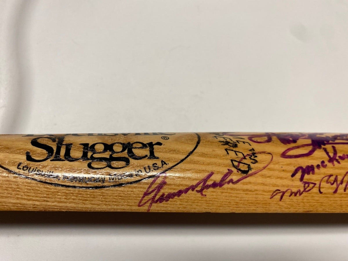 MLB GREATS MULTI SIGNED AUTOGRAPH LV SLUGGER MEMORIAL CLASSICS SPLIT BAT COA !
