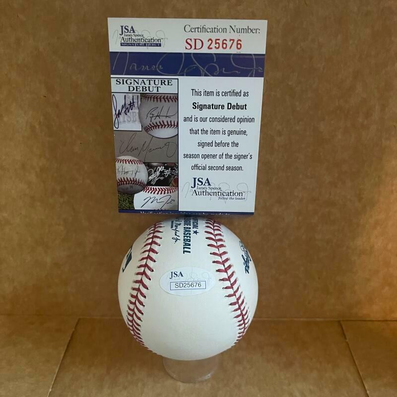 NICK GORDON MINNESOTA TWINS SIGNED AUTOGRAPHED M.L. BASEBALL JSA SD25676