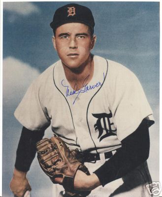 NED GARVER DETROIT TIGERS SIGNED 8X10 PHOTO W/COA