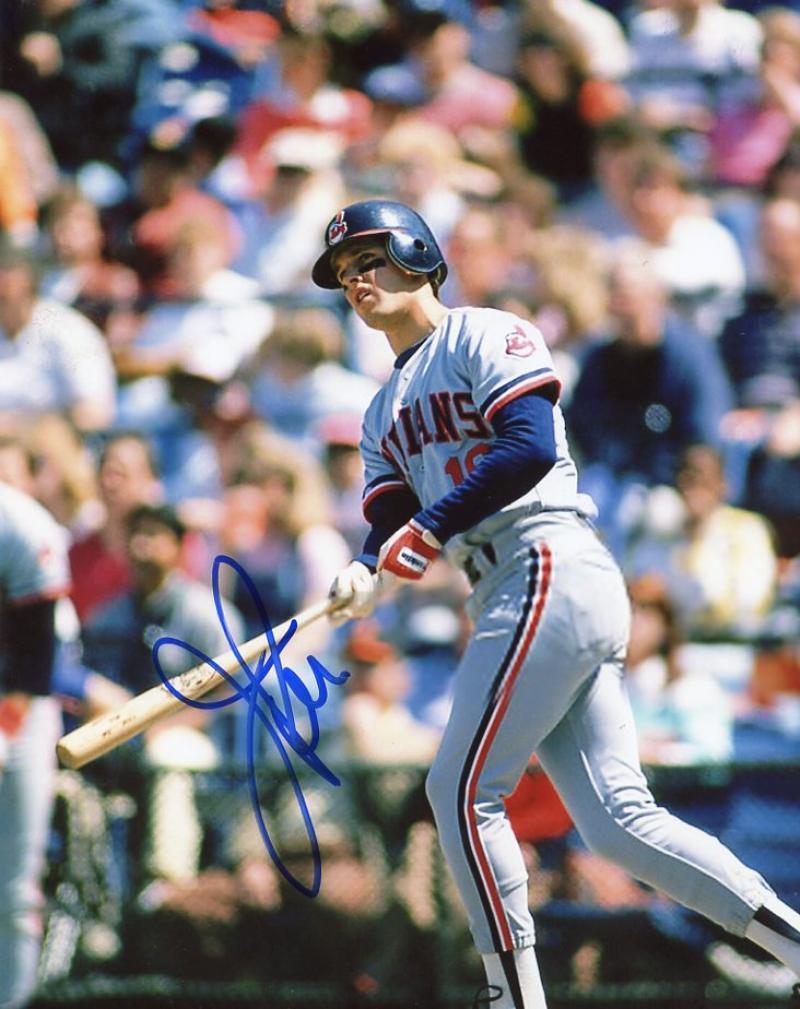 JAY BELL CLEVELAND INDIANS SIGNED AUTOGRAPHED ACTION 8X10 PHOTO W/COA