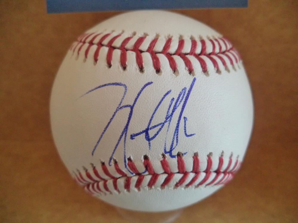 TYLER GAFFNEY PIRATES/PATRIOTS ROOKIE YEAR SIGNED M.L BASEBALL BECKETT R01249