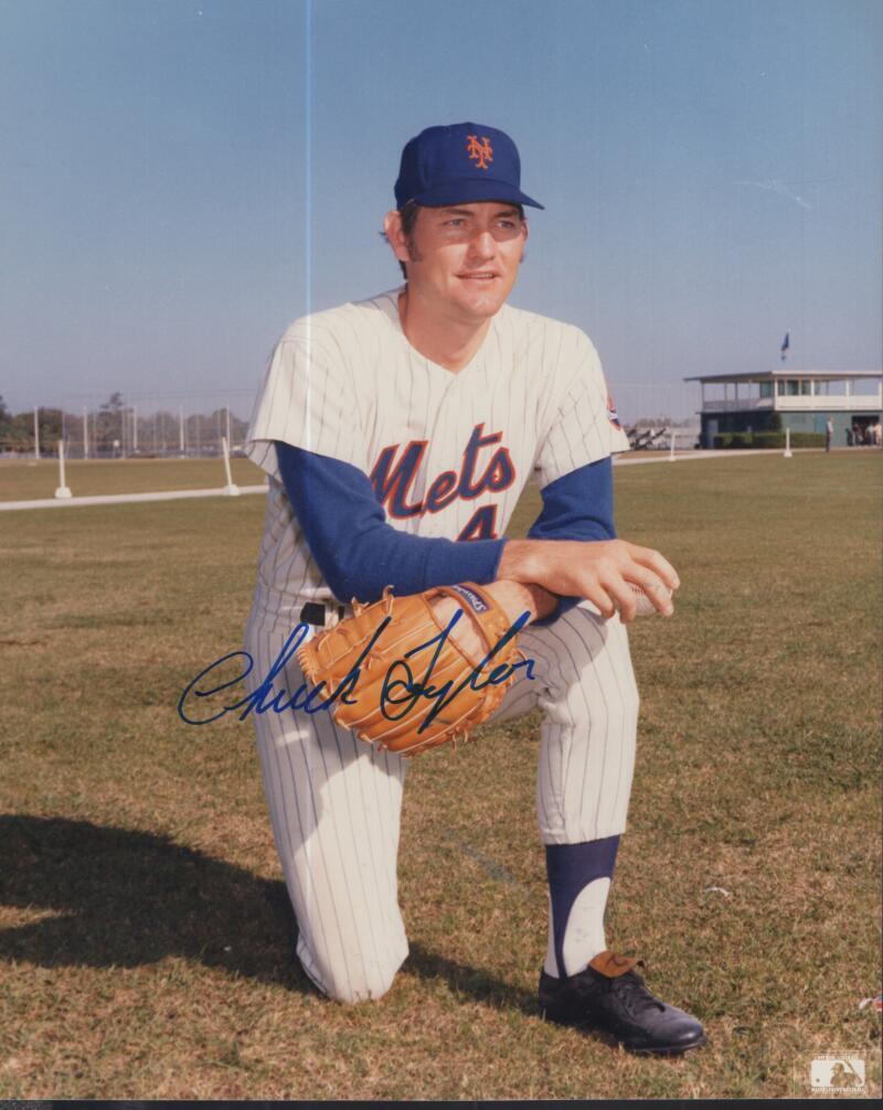 CHUCK TAYLOR METS SIGNED AUTOGRAPHED 8X10 PHOTO W/ COA
