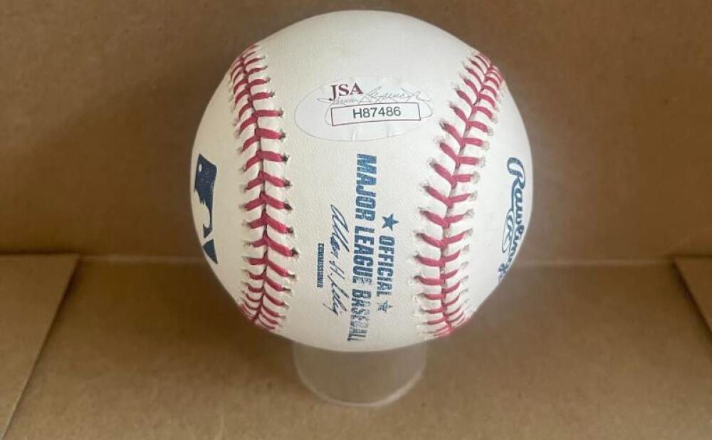 BROOKS ROBINSON ORIOLES SIGNED AUTOGRAPHED M.L. BASEBALL JSA STICKER ONLY