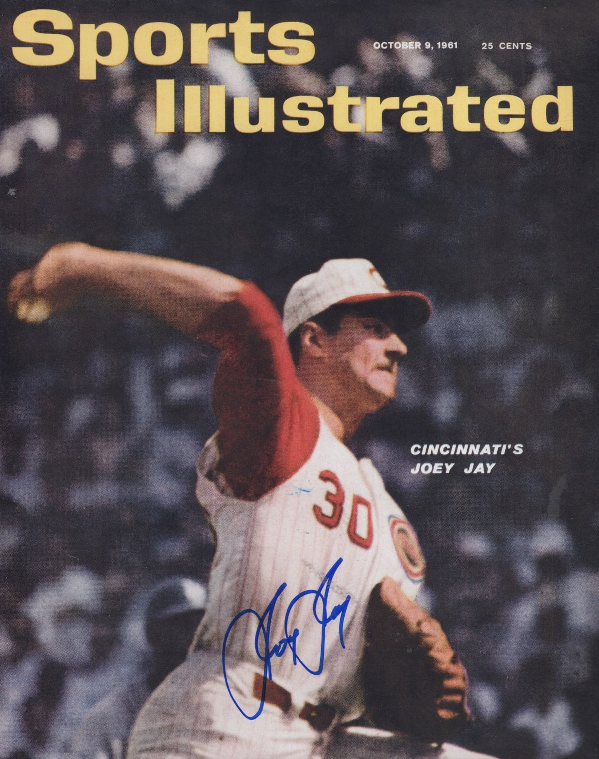 JOEY JAY CINCINNATI REDS SI SIGNED AUTOGRAPHED 8X10 PHOTO W/ COA