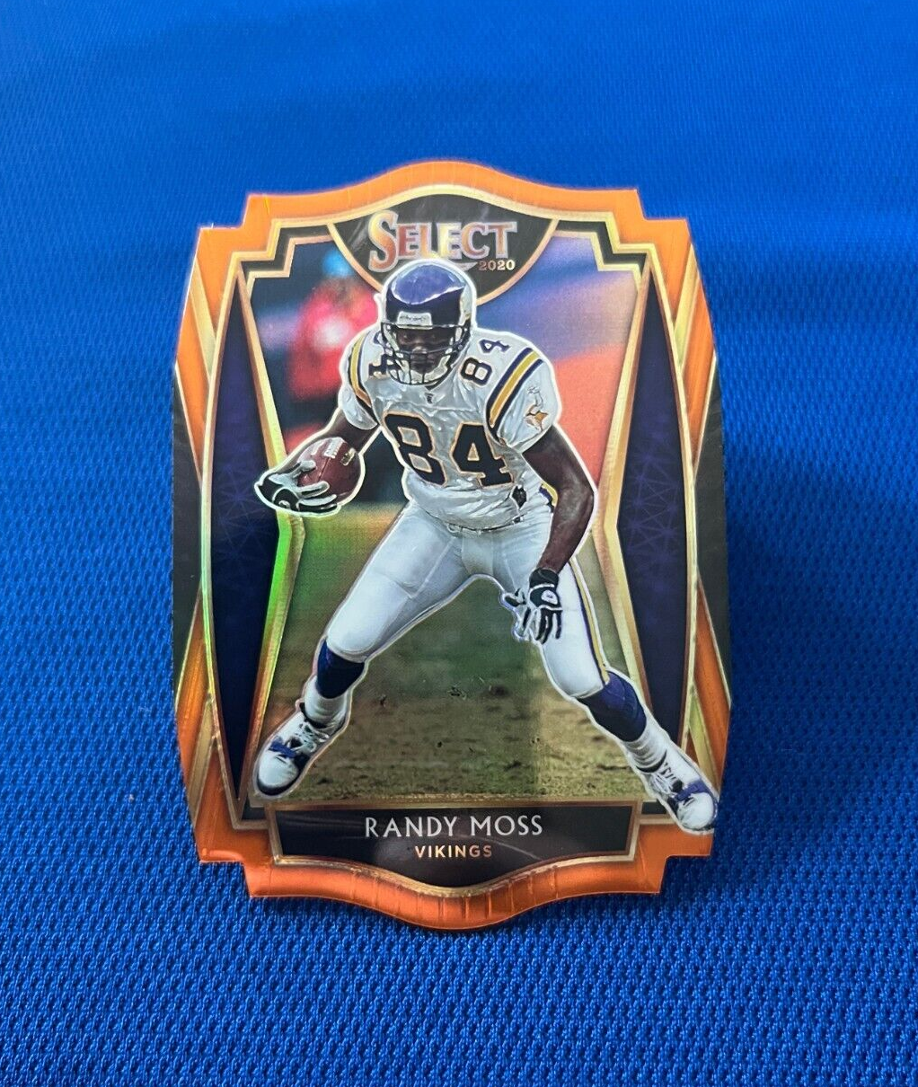 2020 PANINI SELECT RANDY MOSS MINNESOTA VIKINGS PREMIER LEVEL DIE CUT CARD #112