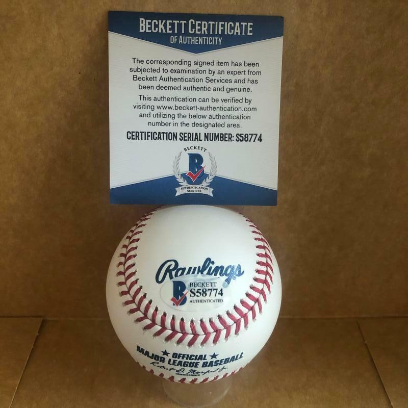 JIM GENTILE ASTROS/ORIOLES/DODGERS SIGNED AUTOGRAPHED M.L. BASEBALL BAS S58774