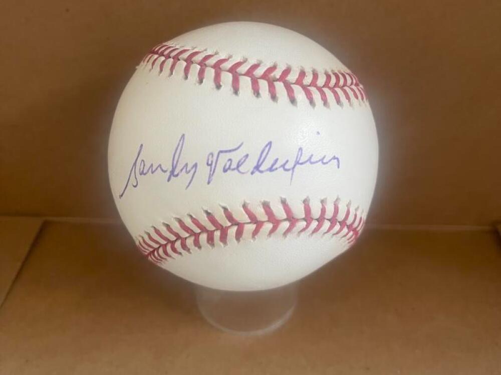 SANDY VALDESPINO SEATTLE PILOTS SIGNED AUTOGRAPHED A.L. BASEBALL BAS AUTHENTICAT