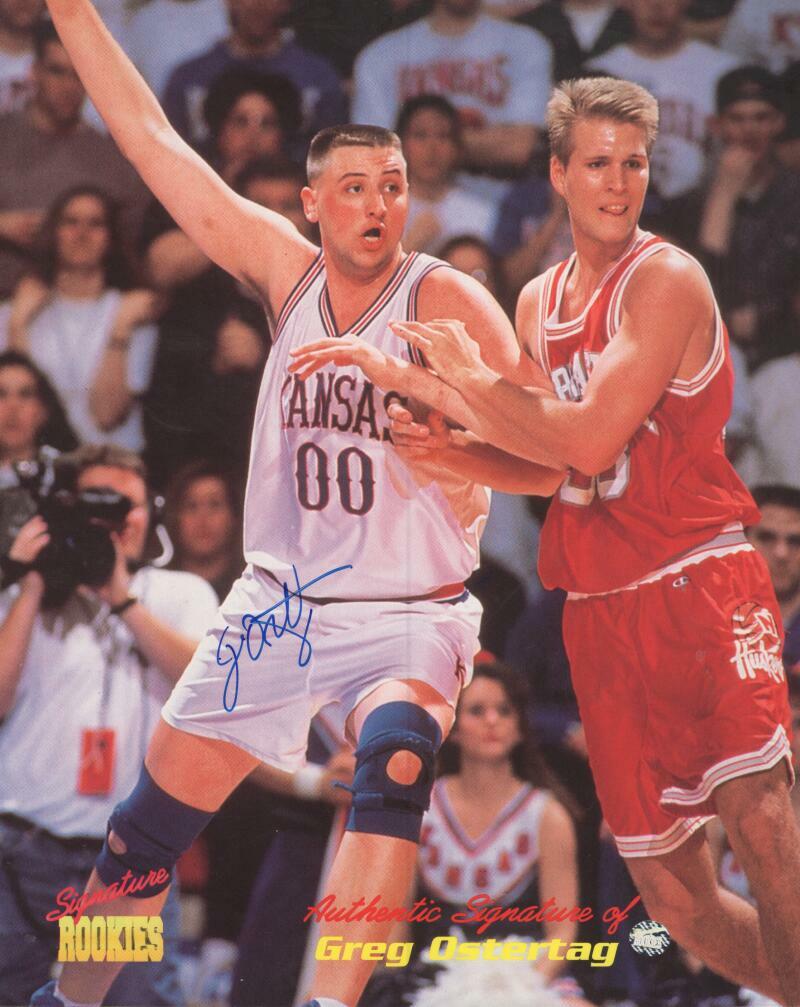 SIGNATURE ROOKIES GREG OSTERTAG KANSAS SIGNED W/ COA