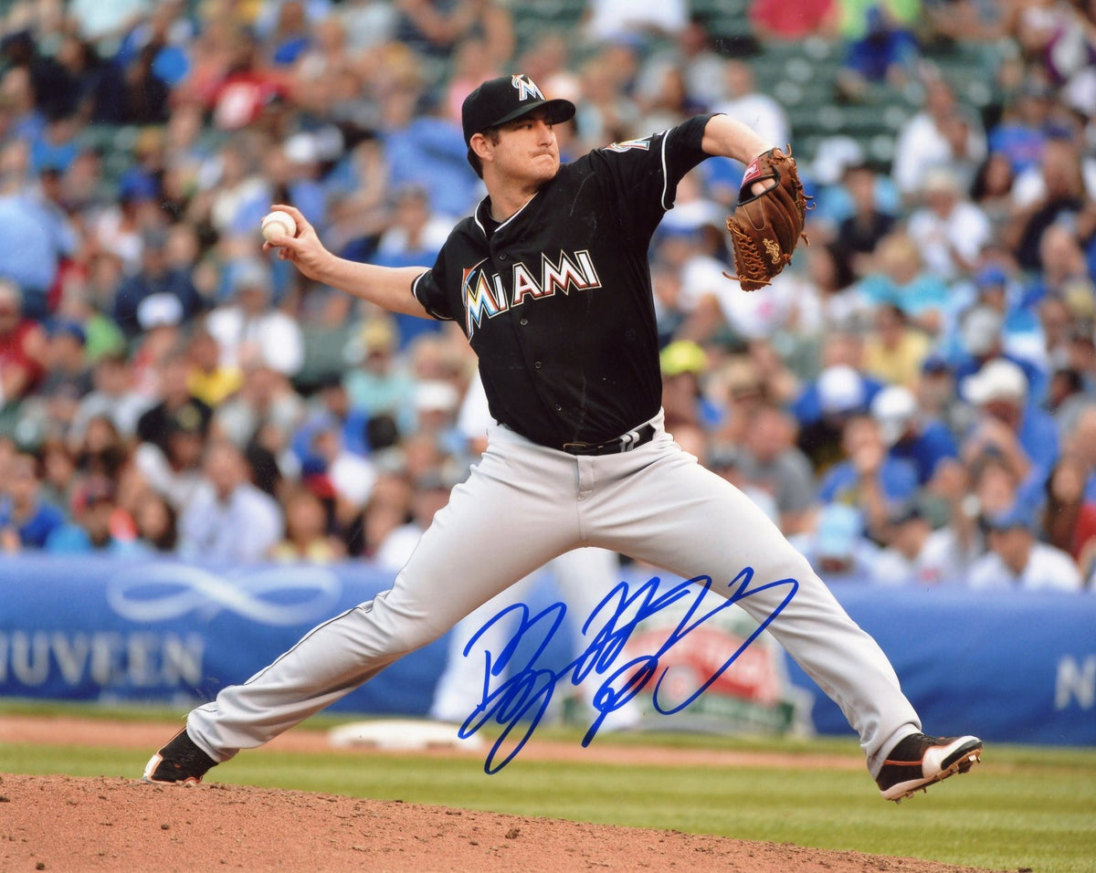 BRYAN MORRIS MIAMI MARLINS AUTOGRAPHED SIGNED 8X10 PHOTO