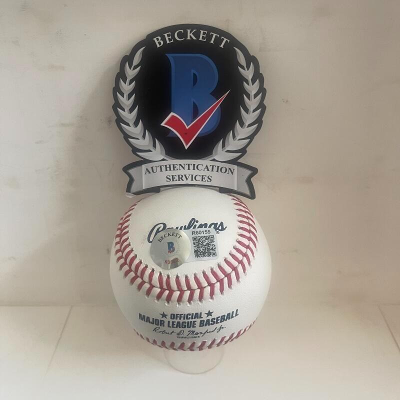JOSE SALAS MARLINS/TWINS SIGNED AUTO M.L. BASEBALL BAS AUTHENTICATED