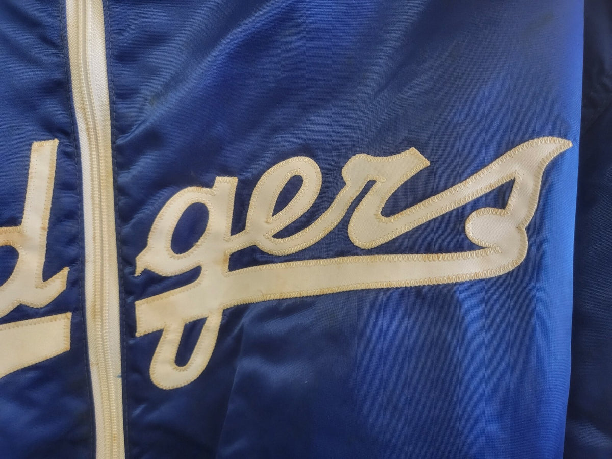 VINTAGE LOS ANGELES DODGERS DANNY GOODMAN SATIN JACKET OFFICIAL PLAYER WORN 2XL