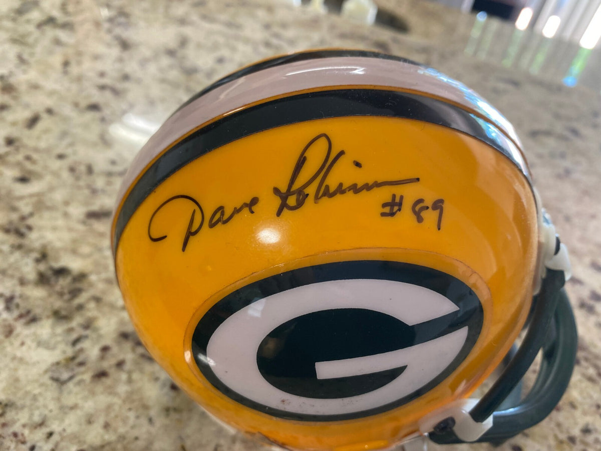 DAVE ROBINSON GREEN BAY PACKERS SIGNED AUTOGRAPHED MINI HELMET BECKETT