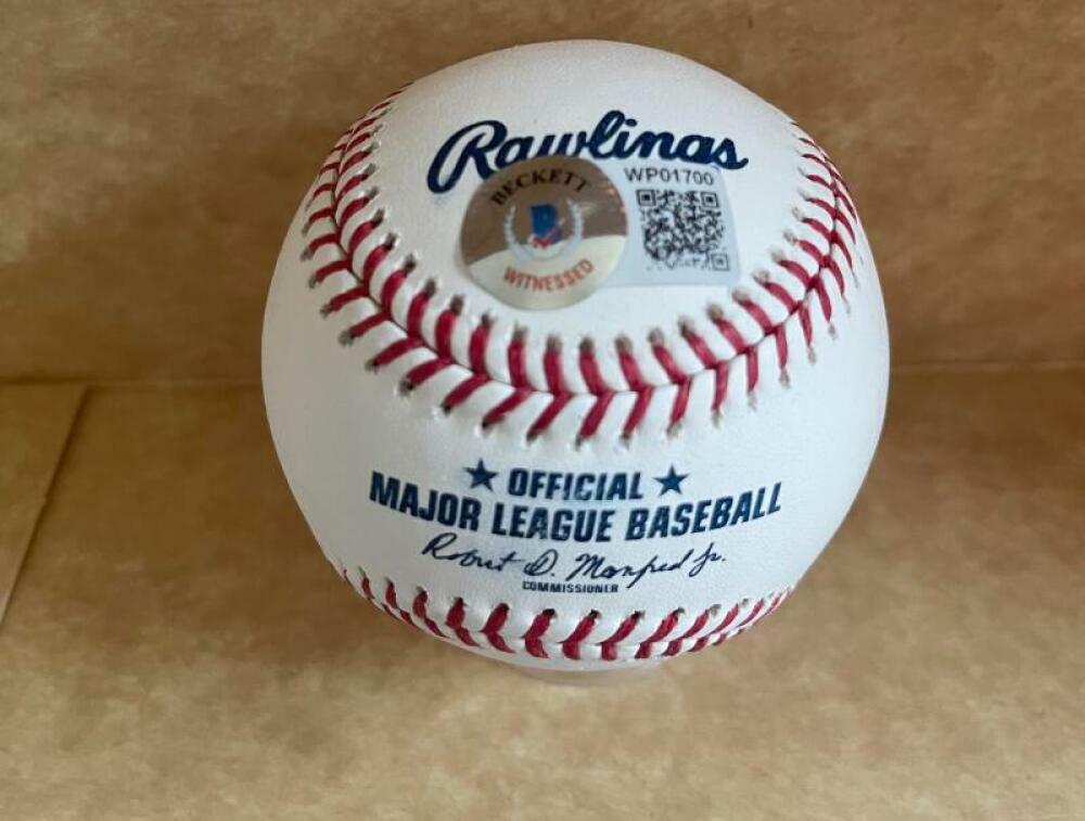 BILL LEE BOSTON RED SOX 75 AL CHAMPS SIGNED AUTO M.L. BASEBALL BECKETT WITNESS