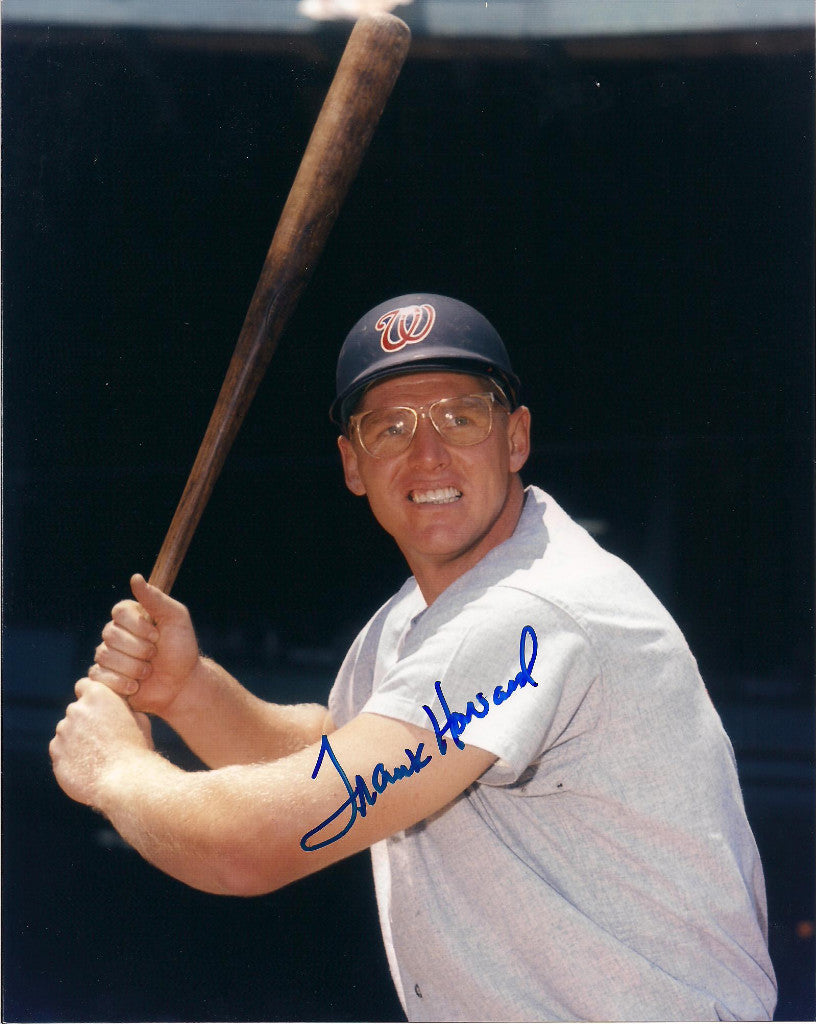 FRANK HOWARD WASHINGTON SENATORS AUTOGRAPHED 8X10 PHOTO W/COA
