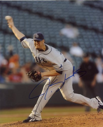 JAMIE SHIELDS TAMPA BAY RAYS SIGNED 8X10 PHOTO W/COA