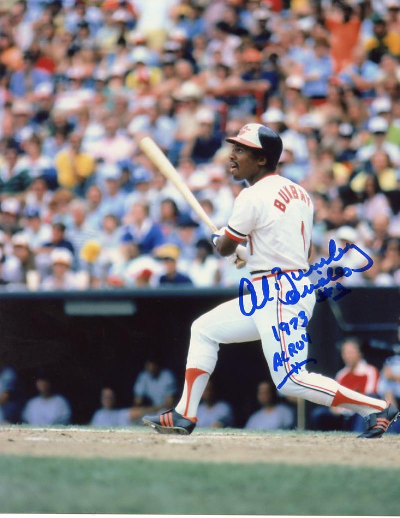 AL BUMBRY #1 ORIOLES 1973 AL ROY SIGNED 8X10 PHOTO W/COA
