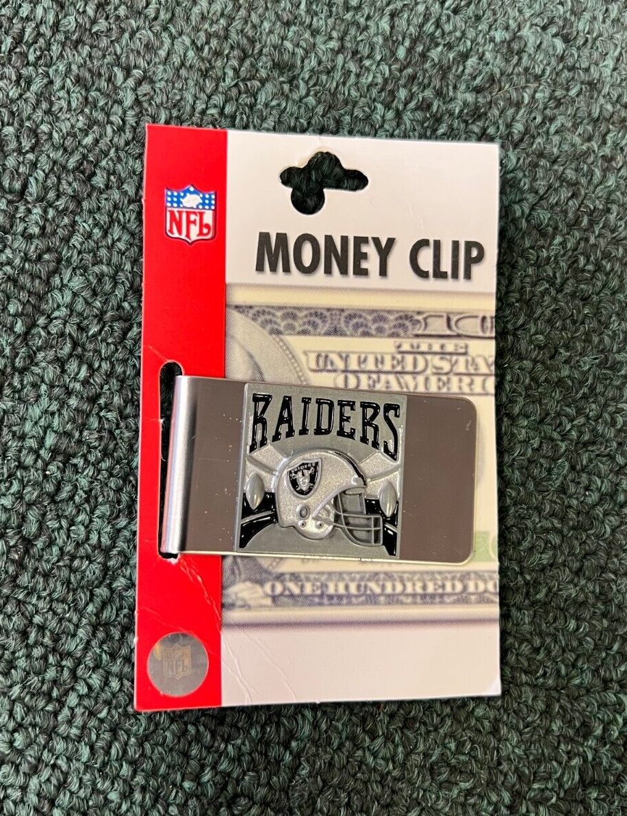 NFL FOOTBALL OAKLAND RAIDERS TEAM LOGO MONEY CLIP