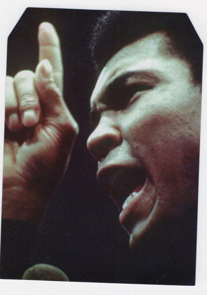 MUHAMMAD ALI QS FAMOUS SPORTING FACES 4X6 RARE