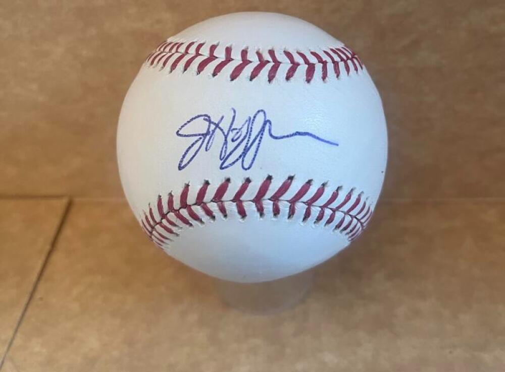 JEFF HOFFMAN PHILLIES SIGNED AUTO M.L. BASEBALL BECKETT AUTH