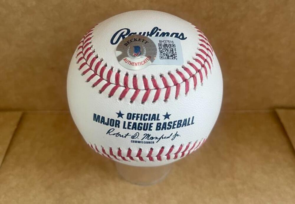 JARED KELENIC MARINERS/BRAVES SIGNED AUTOGRAPHED M.L. BASEBALL BECKETT AUTH