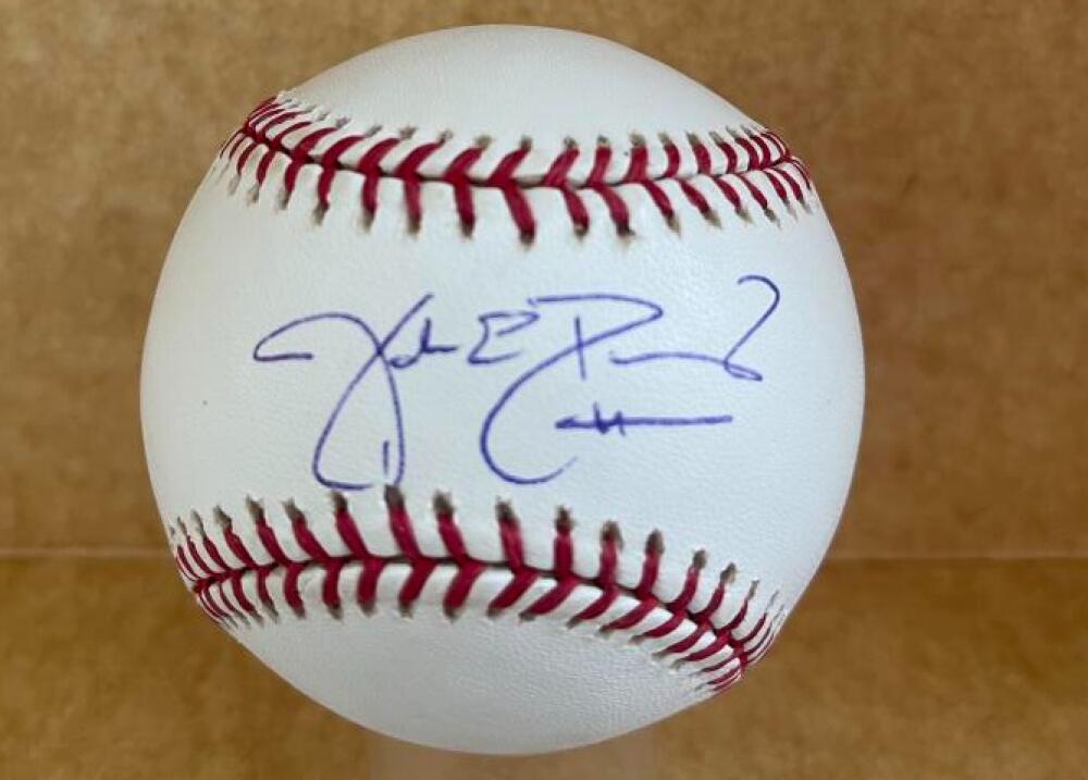JAKE PEAVY RED SOX/GIANTS SIGNED AUTOGRAPHED M.L. BASEBALL BECKETT AUTH