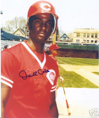 DARNELL COLES CINCINNATI REDS SIGNED 8X10 PHOTO W/COA