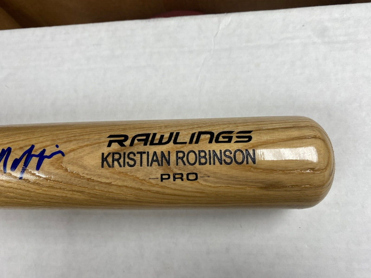 KRISTIAN ROBINSON ARIZONA DIAMONDBACKS SIGNED AUTO RAWLINGS ENGRAVED BAT W/COA