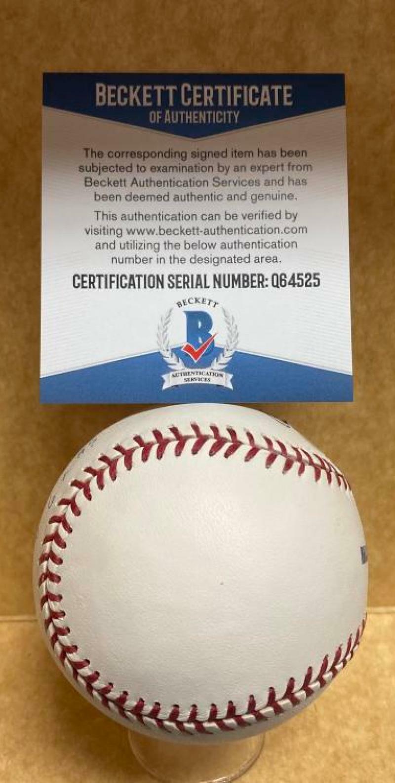 BERT CAMPANERIS 6X AS (ALL STAR) SIGNED AUTOGRAPHED M.L. BASEBALL BECKETT Q64525