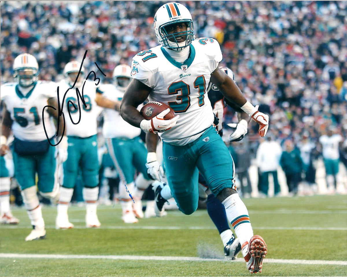 CHARLES CLAY MIAMI DOLPHINS SIGNED AUTOGRAPHED 8X10 PHOTO W/COA