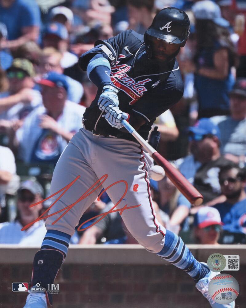 MICHAEL HARRIS BRAVES SIGNED AUTOGRAPHED 8X10 PHOTO BECKETT R61939