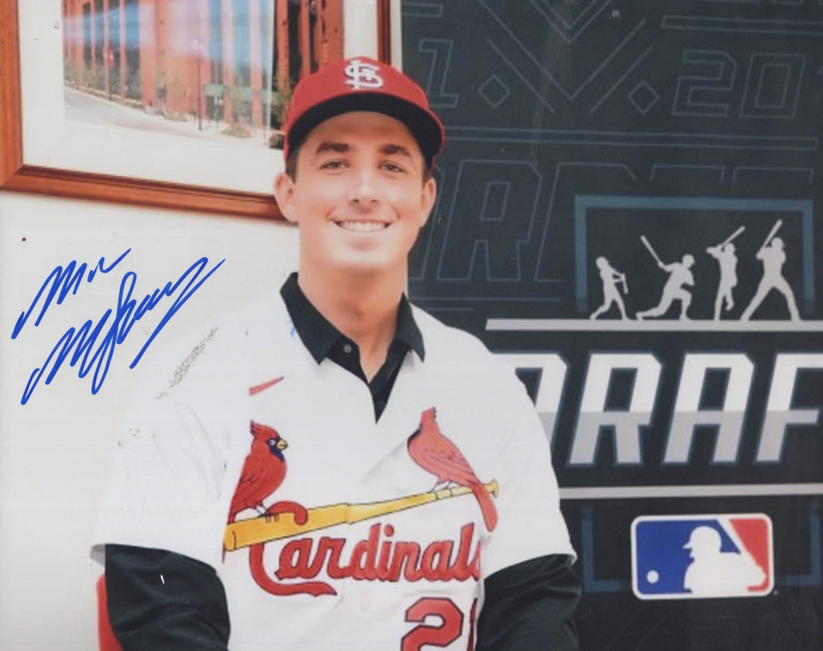 MICHAEL MCGREEVY ST. LOUIS CARDINALS SIGNED AUTOGRAPHED 8X10 PHOTO W/ COA