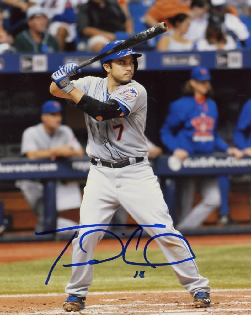 TRAVIS D'ARNAUD NEW YORK METS SIGNED AUTOGRAPHED #7 8X10 PHOTO W/COA